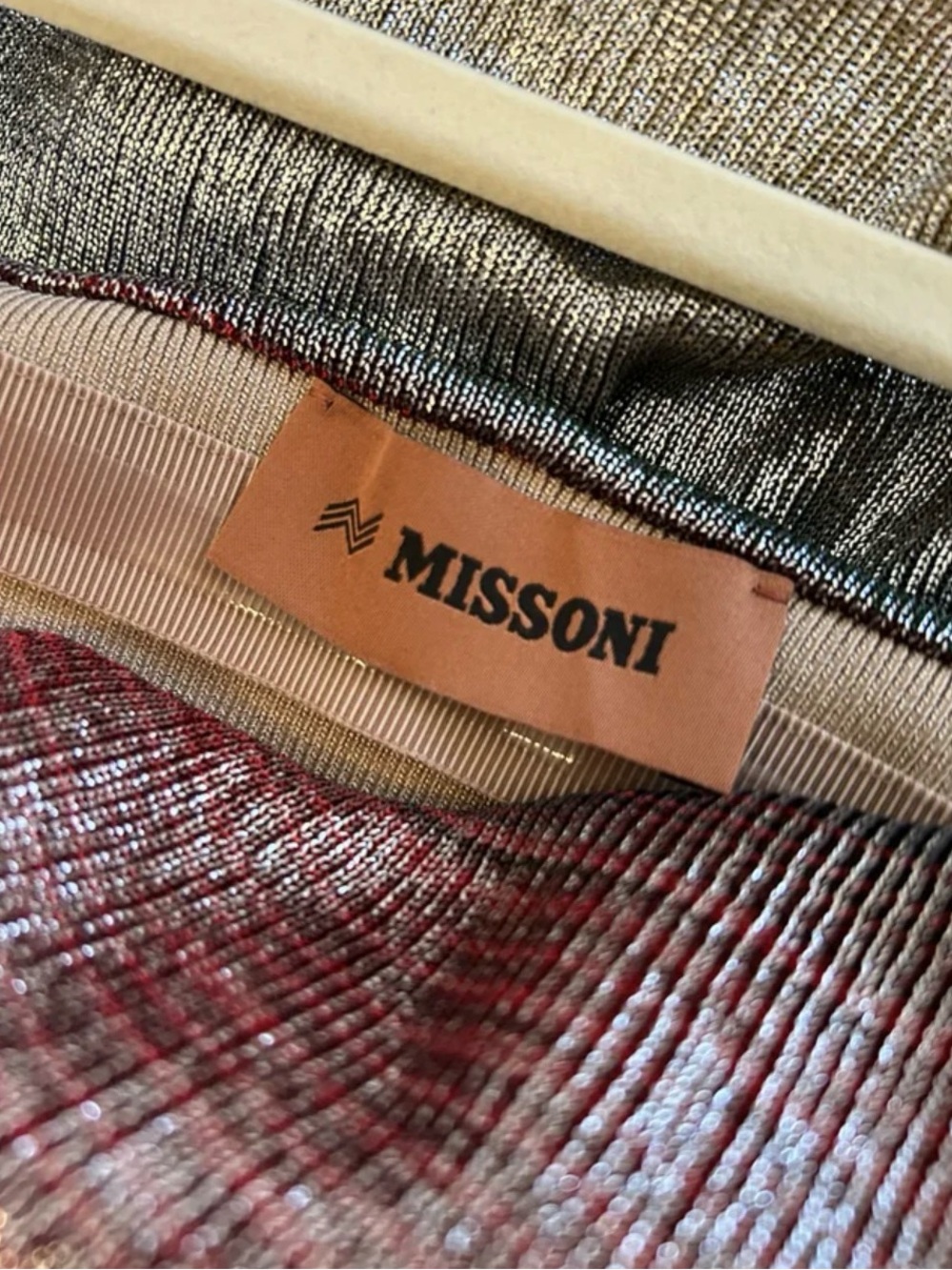 Missoni Strapless Multicolor Swirl Mini Dress with Shimmer - Picture 2 of 3